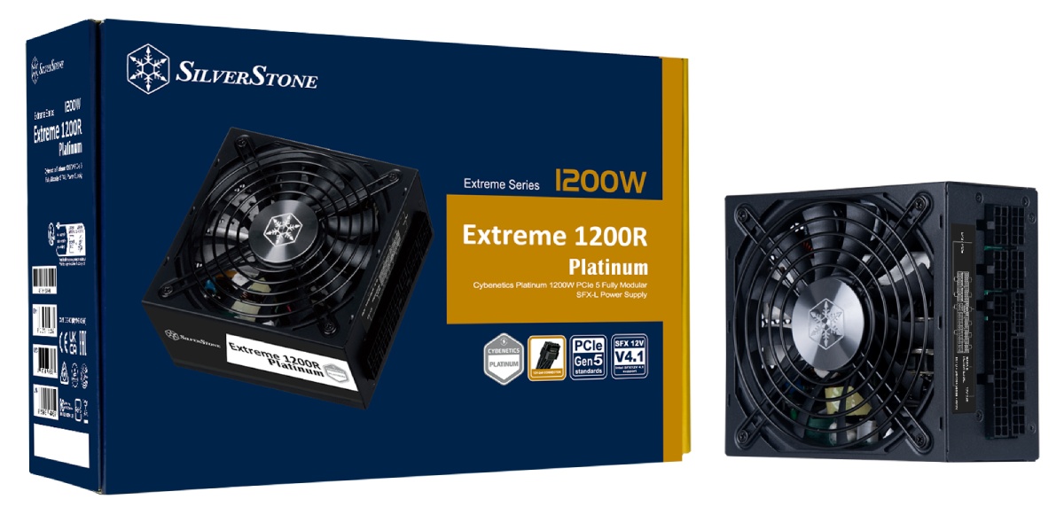 Extreme 1200R Platinum电源由银欣发布：采用SFX-L尺寸，搭载12V-2×6原装接口